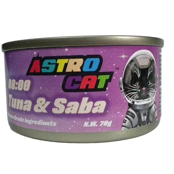 ASTRO CAT 無穀物肉絲   TUNA & SABA 沙巴魚+吞拿魚 70G